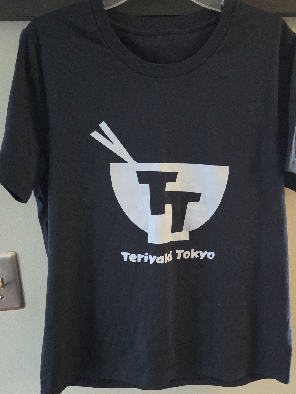 Oakley Black Short Sleeve Tee with White Teriyaki Tokyo Graphic